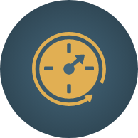 icon showing a stopwatch for Hoffman EV Timeline